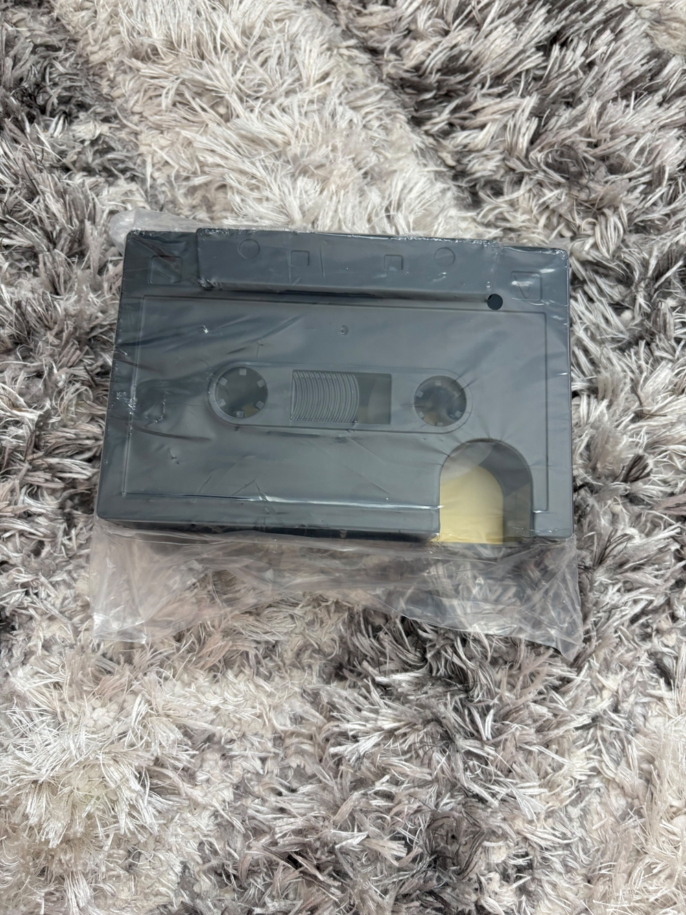 Rewind Desk Tidy Cassette Pencil Holder - Black and Gray - Picture 4 of 4